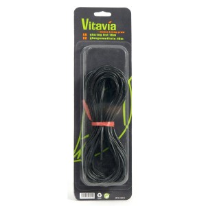 Vitavia Dichtungssatz (10 m) für Gewächshäuser, schwarzer PVC-Dichtungsstreifen in Verpackung.