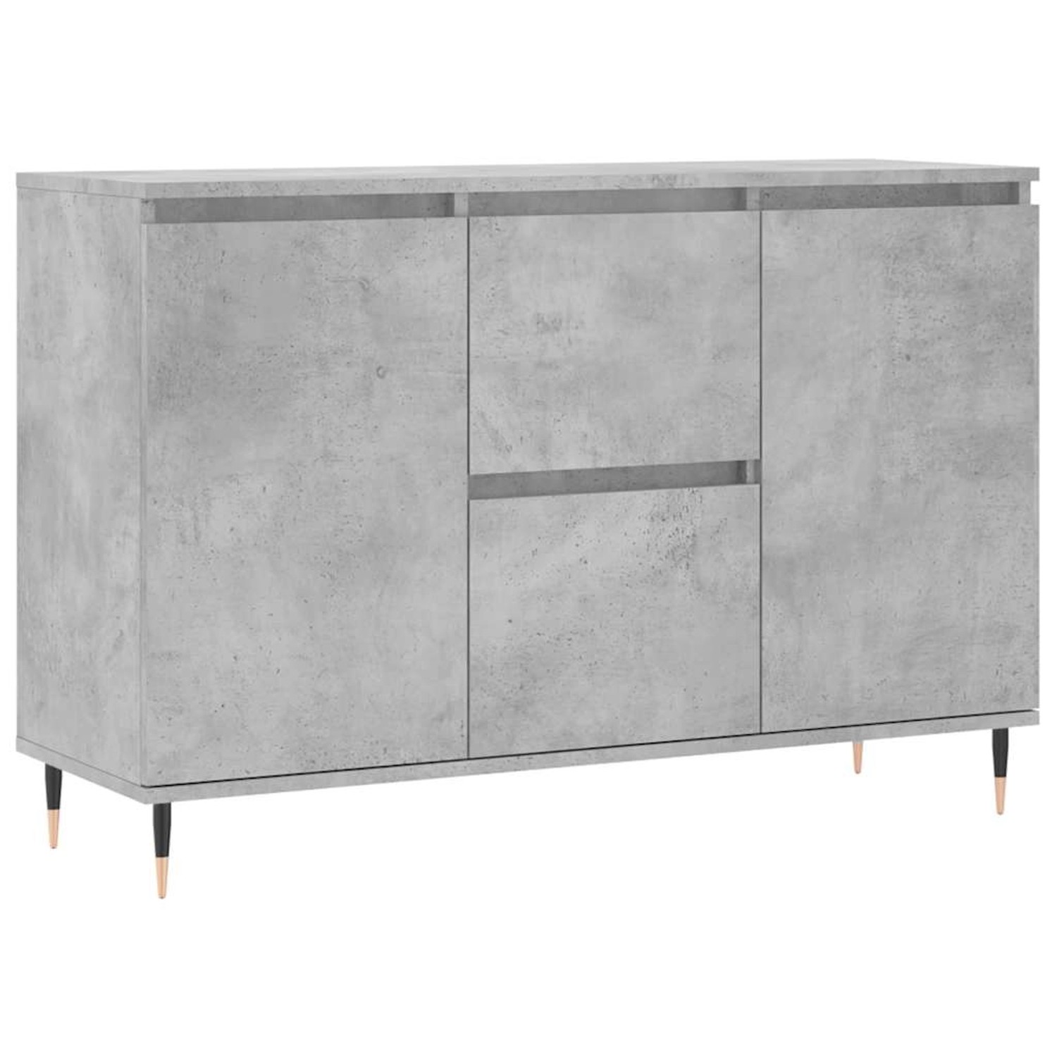 vidaXL Sideboard Betongrau 101,5x35x70 cm Holzwerkstoff 827200 günstig online kaufen