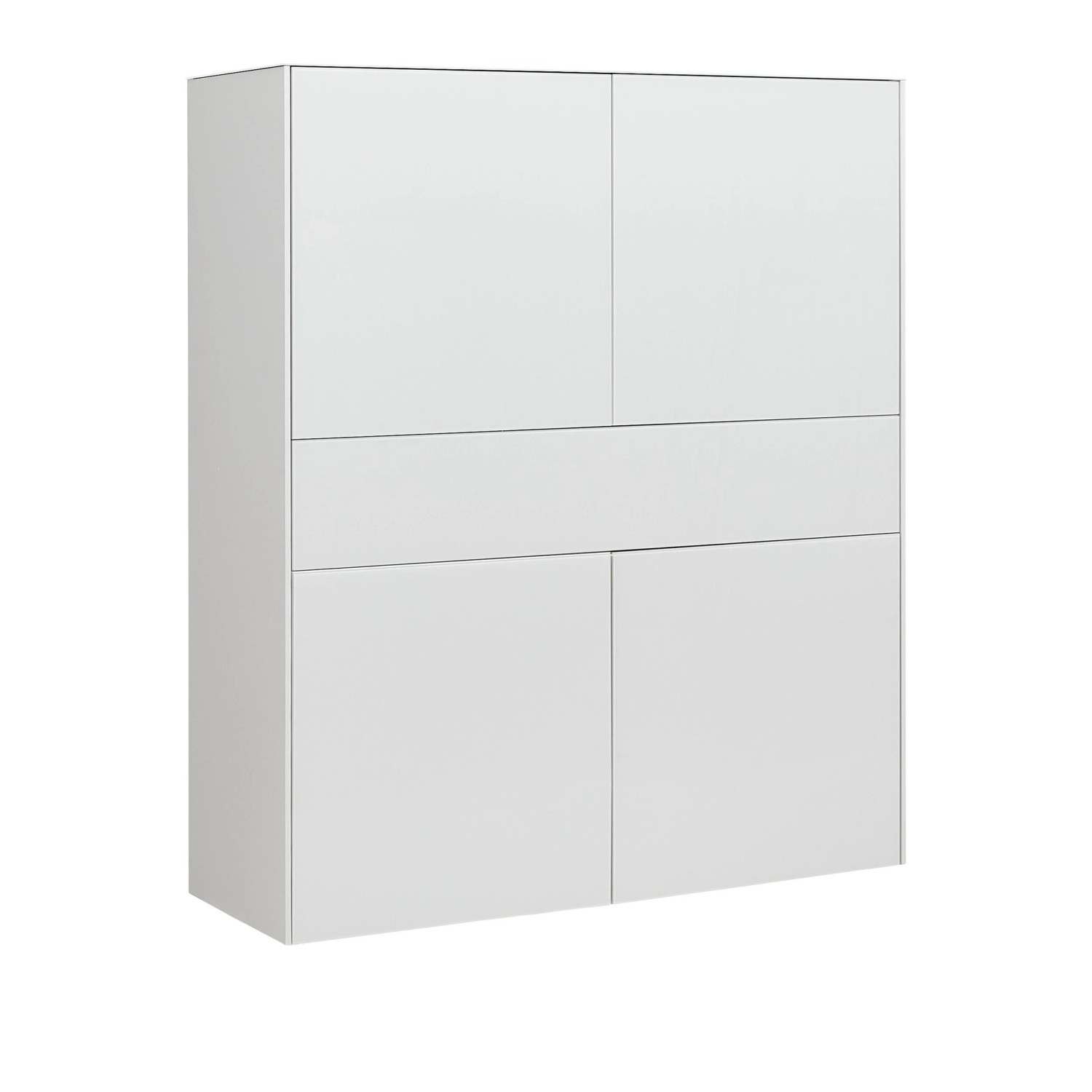 Premium Living Highboard Silverstone Grau
