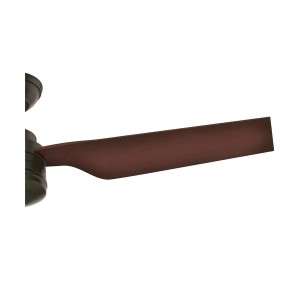 HUNTER FANS Cabo Frio Deckenventilator, 132 cm, Bronze, mit braunem Flügel.