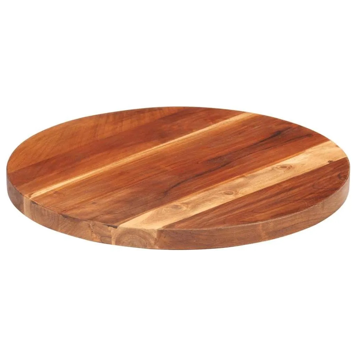 vidaXL Tischplatte Massivholz Palisander Rund 25-27 mm 40 cm 285972