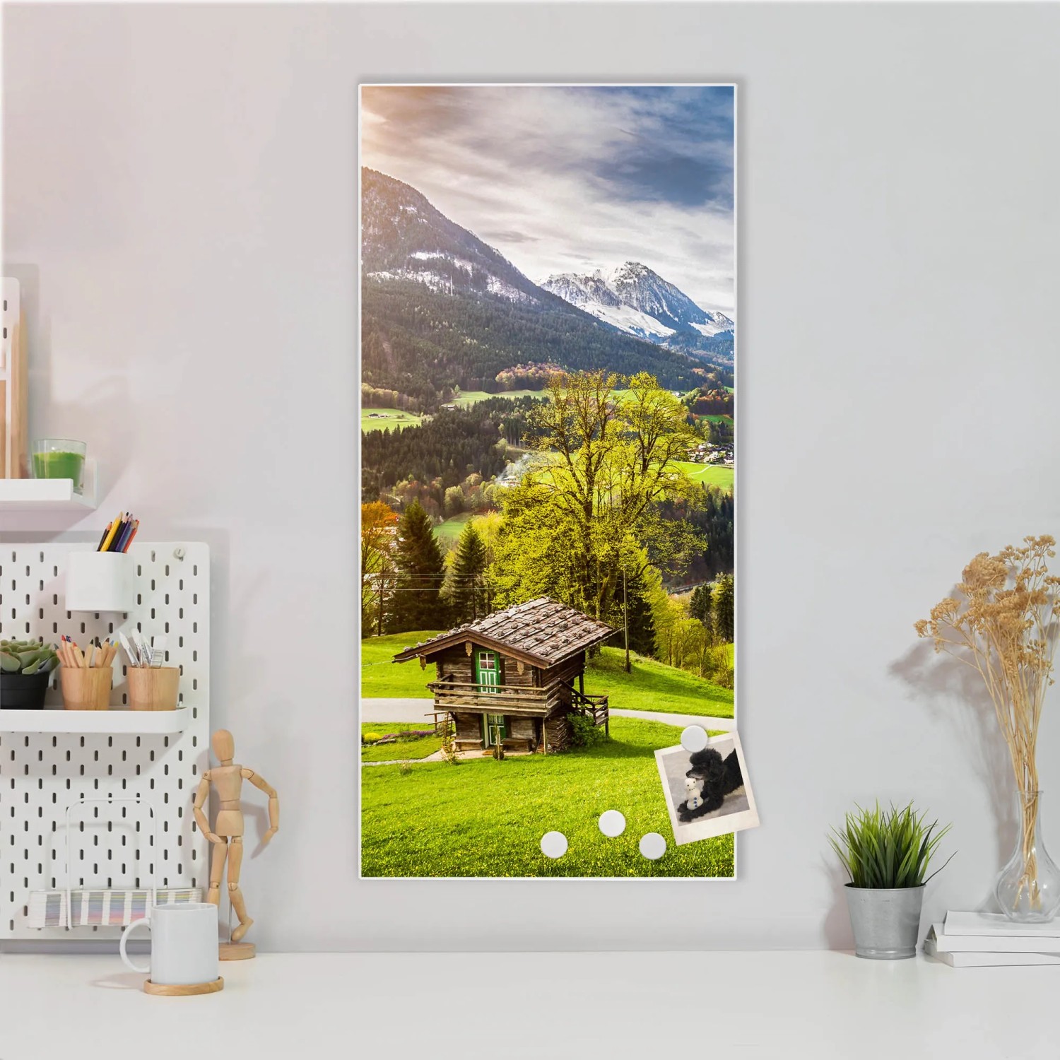 Magnettafel Pinnwand Mit Pferdemotiv – 40 X 60 Cm, Inkl. Magnete & Montageset