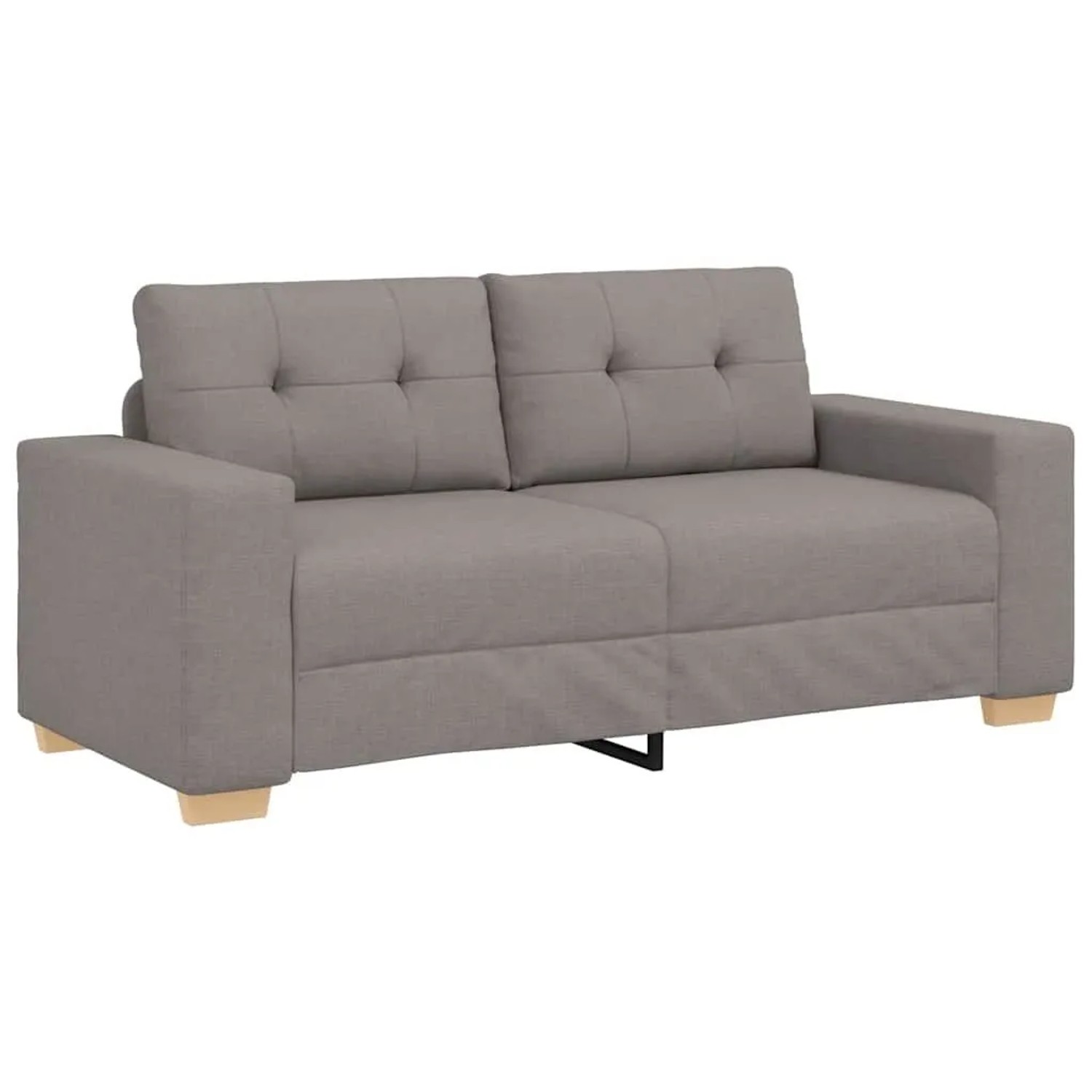 vidaXL Loveseat-Sofa Taupe 180x77x82 cm Stoff 4105084