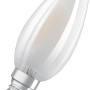 Osram LED-Leuchtmittel E14, Kerzenform, 2,5W, warmweiß, 10x3,5cm. Energiesparende LED für stimmungsvolles Licht.
