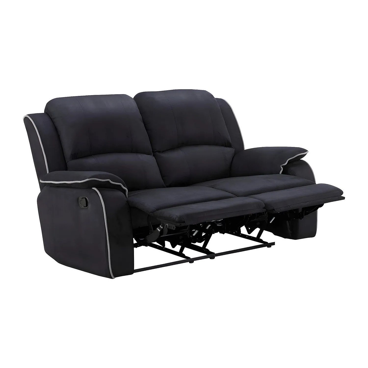 Vente-unique Relaxsofa Hernani Schwarz 158 cm