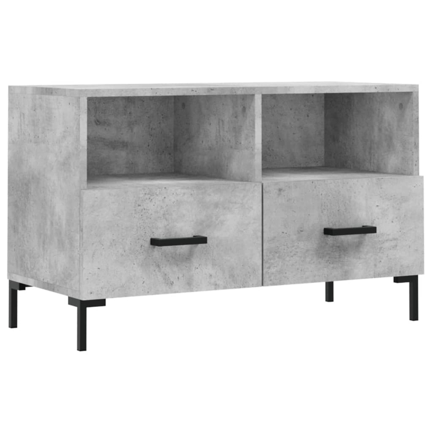 VidaXL TV-Schrank Betongrau 80x36x50 cm Holzwerkstoff  Modell 3 günstig online kaufen