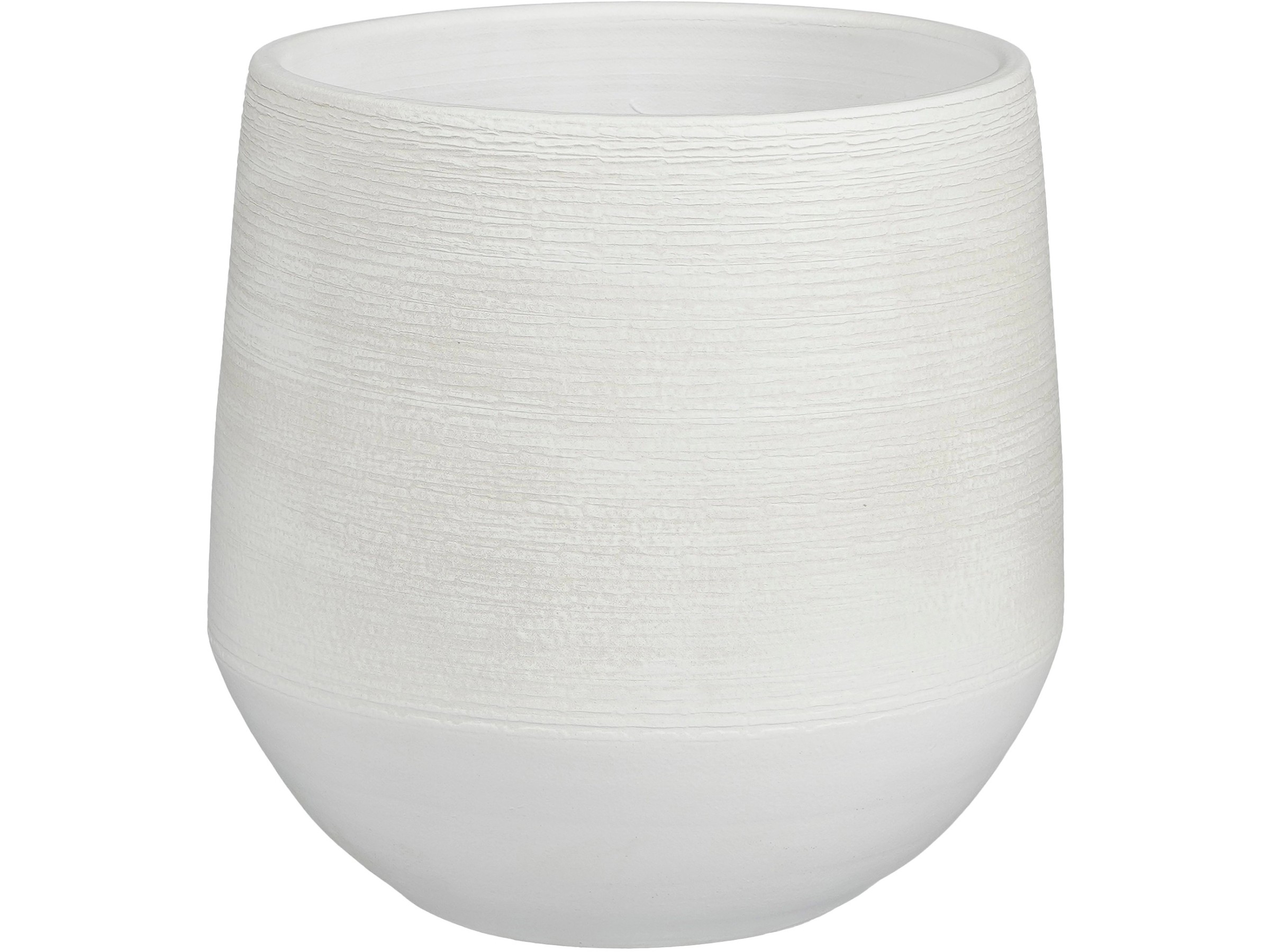 Decorspace Eckvase Aus Kunstharz, Made In Italy - Weiß, 50 Cm, Für Innen & Außen