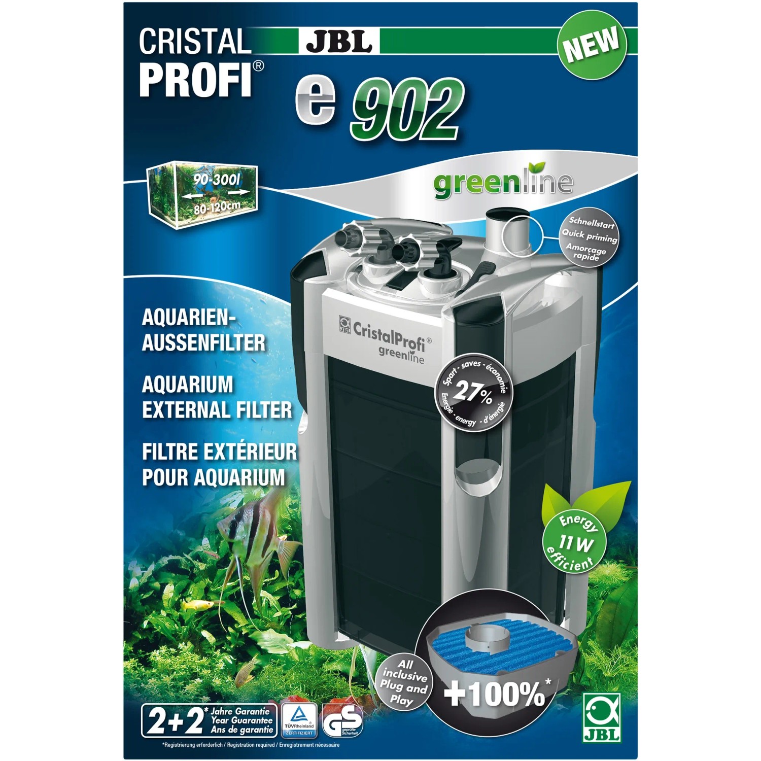 JBL GmbH & Co. KG Aquariumfilter CristalProfi e902 greenline