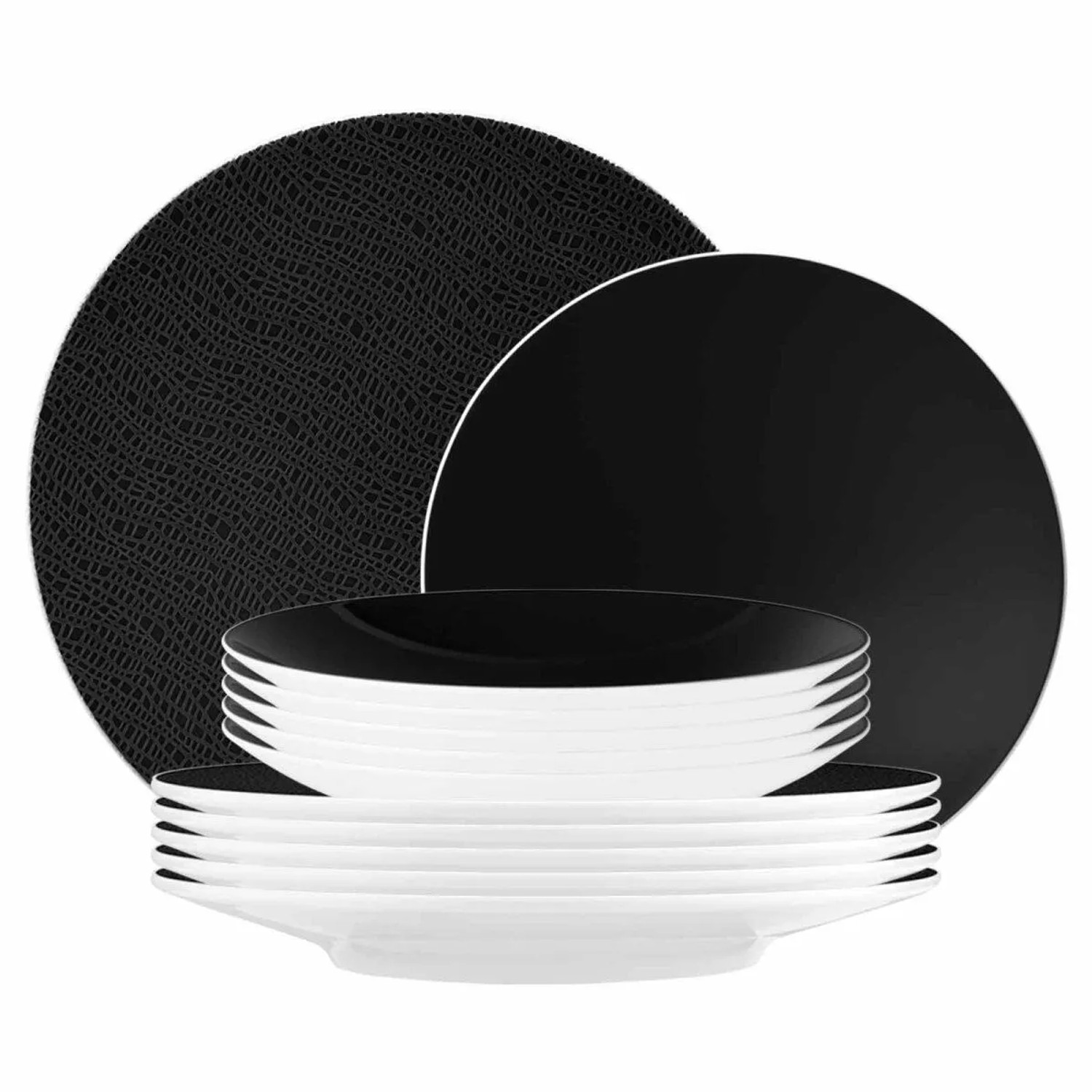 Seltmann Weiden Life Fashion Tafelservice 12-teilig Glamorous Black