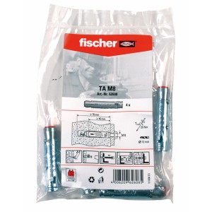 Fischer Schwerlastanker TA M8 B (4 ST) im transparenten Beutel. Dübel für Schrauben mit metrischem Gewinde.