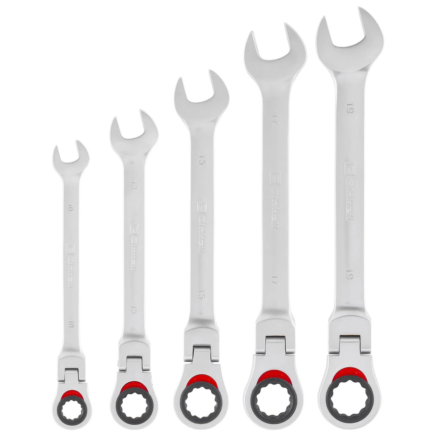 Einhell Gabel-Ring-Ratschenschlüssel-Set Flexibel 5-teilig Ø 10 mm - 19 mm