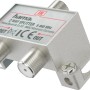 Hama Antennen-Kabelverteiler, 2-fach, silberfarben, für Audio- und Video-Kabel.