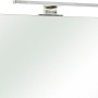Pelipal LED-Aufsatzleuchte Quickset 328/313 Chrom auf Spiegel montiert.