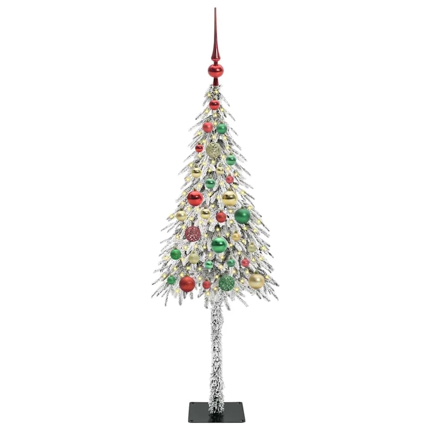 vidaXL Weihnachtsbaum mit 150 LEDs Weiß 120 cm PE und Stahl 3396211