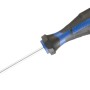 LUX Schraubendreher Comfort SL 4 mm x 100 mm mit blau-schwarzem Griff.