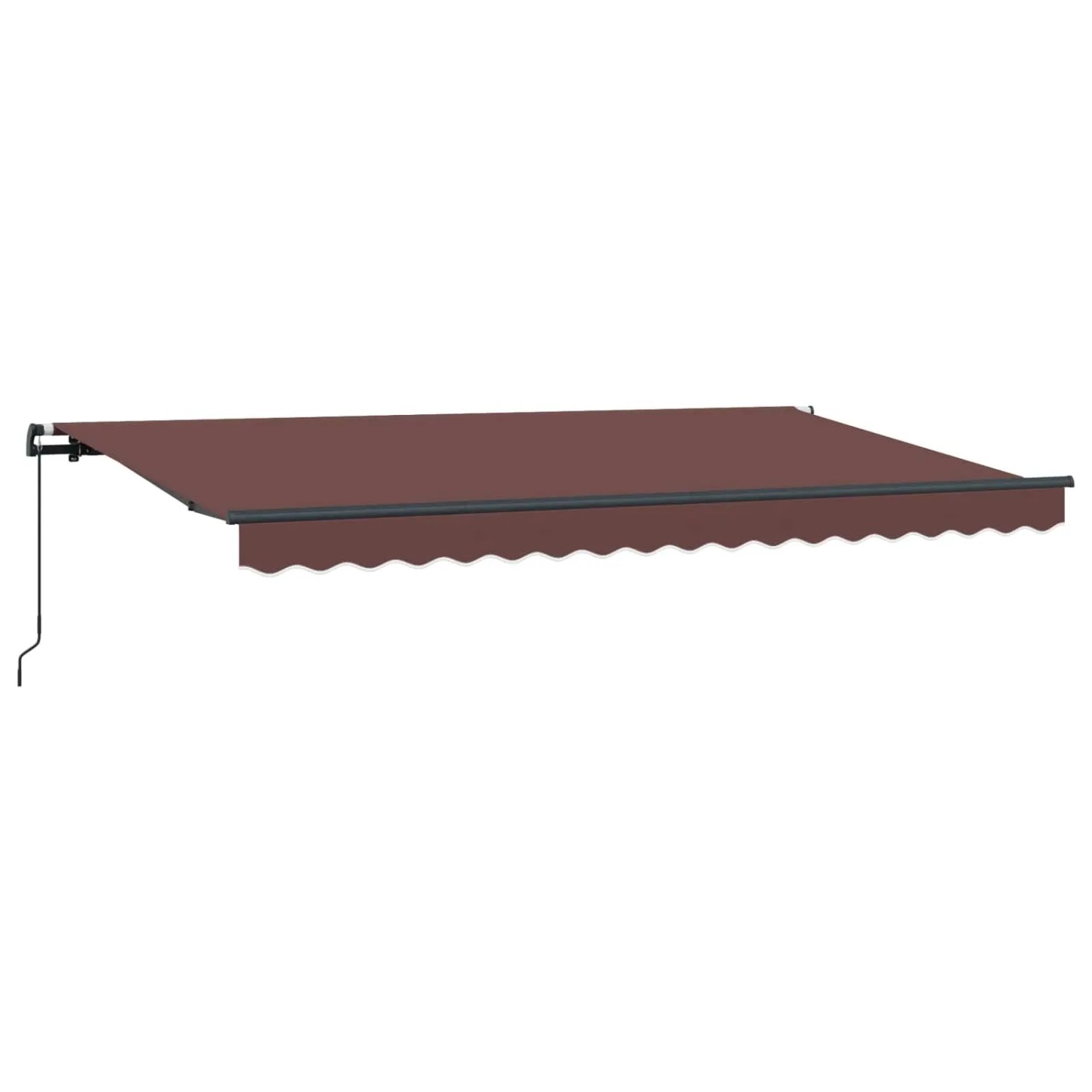 vidaXL Einziehbare Markise Braun 400 x 200 cm Stoff 3329820