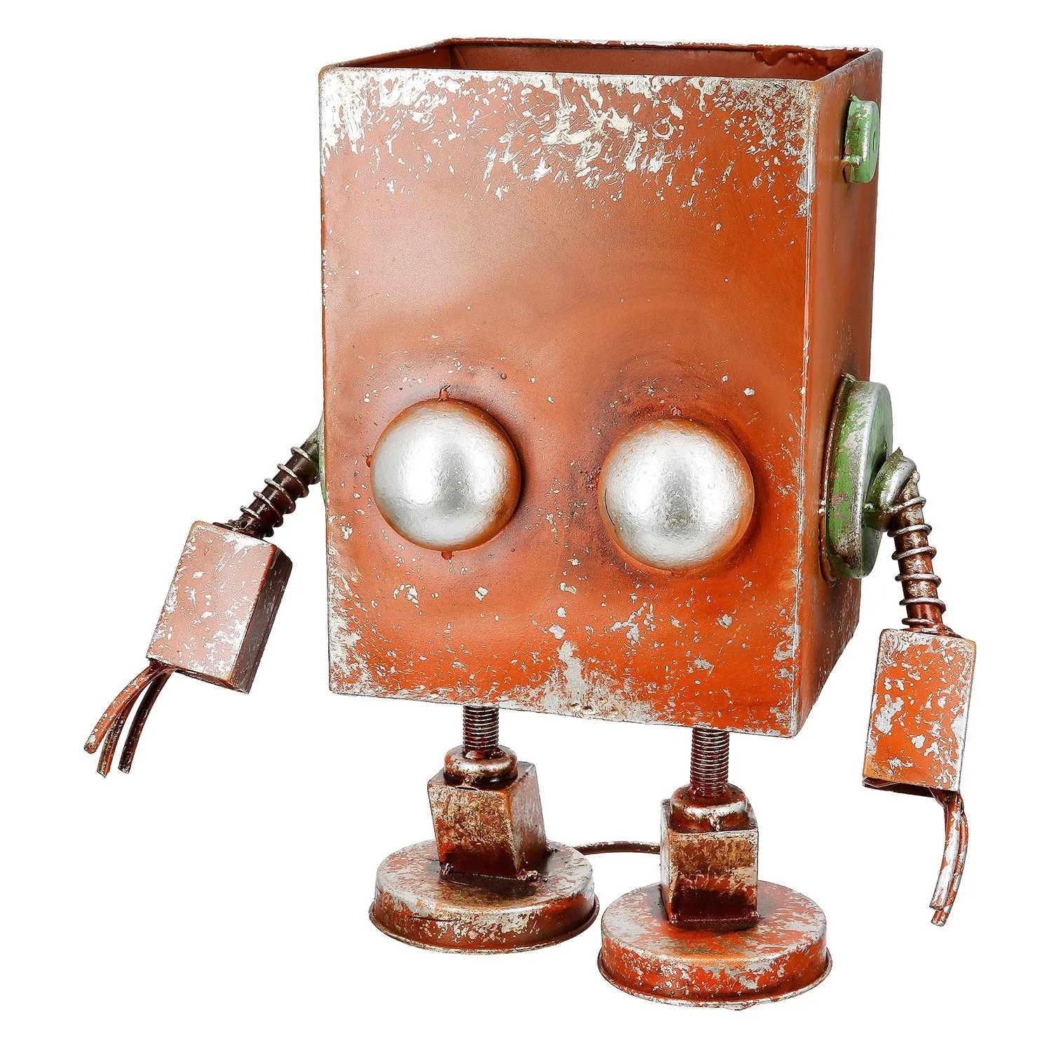 Gilde Übertopf Robotic Rostbraun 37,5 cm x 34 cm