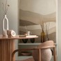 PROFHOME Fototapete 3D in Beige, Weiß, Braun und Schwarz, Architektur Design