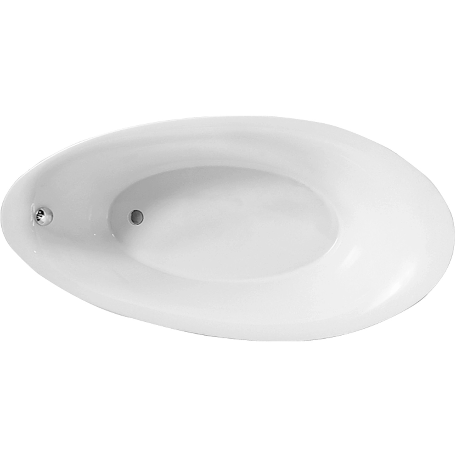 Villeroy & Boch Oval-Badewanne Aveo 195 cm x 95 cm Weiß Alpin