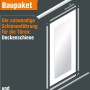 Schienen-Baupaket Profil Schwarz, 2-spurig, 3000 mm für Schiebetüren: Decken- und Bodenschiene.