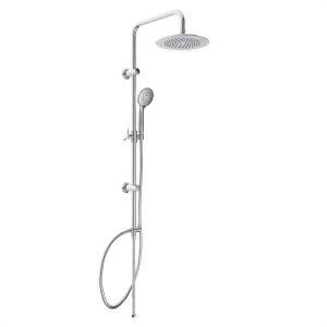 Eisl Überkopfbrause-Set Chrom zum Kleben mit Kopf- und Handbrause.