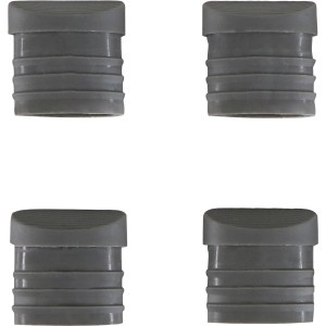 4er-Set Fußkappen aus Kunststoff für Klapp- und Relaxsessel Vigo.