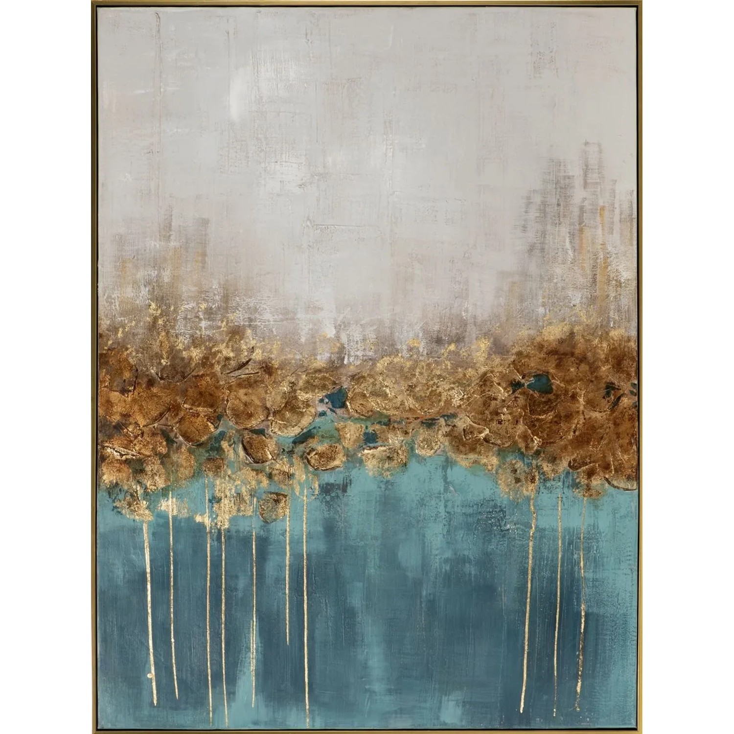 Art Universe Leinwandbild Golden Sea 90 x 120 cm