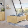 Erst-Holz Seniorenbett 100 x 220 Überlänge Kiefer Massiv mit Rollrost Modell 42_2
