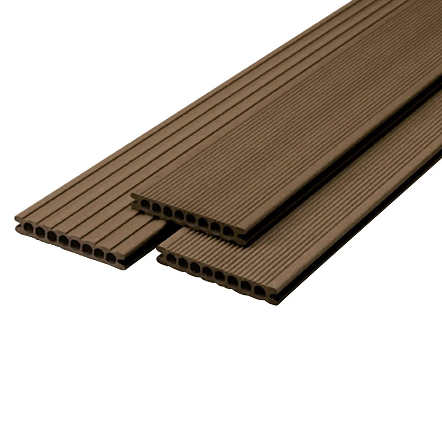 Terrassendiele WPC Marone 300 x 14,5 x 2,1 cm bei OBI