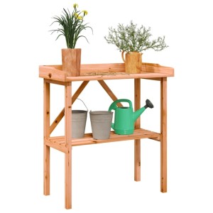 vidaXL Pflanztisch mit Ablage Braun 78x38x82,5 cm Massivholz Tanne 156350