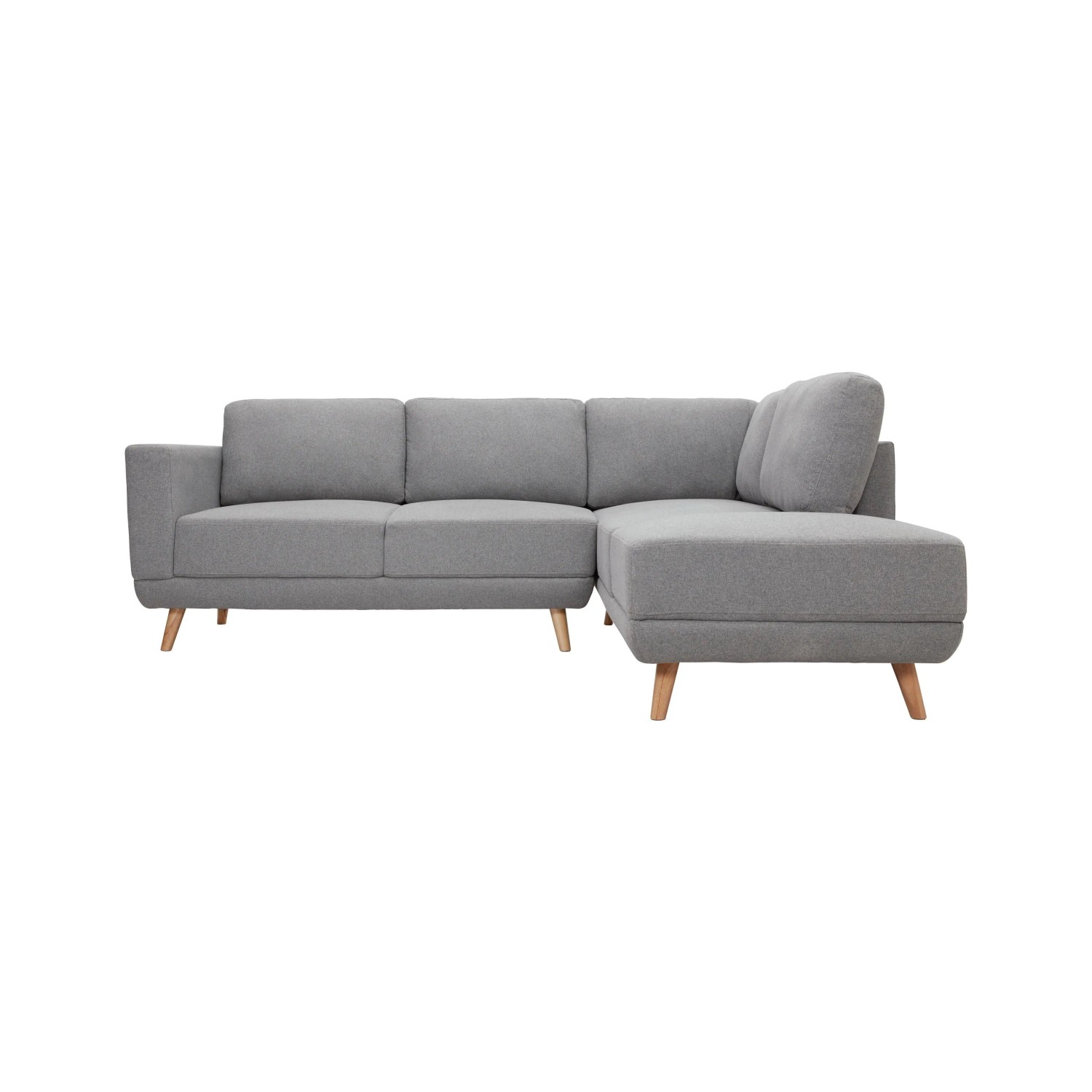 Bessagi Home Wohnlandschaft Kyle Grau Webstoff