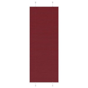 vidaXL Plissee Bordeauxrot 80x200 cm aus Polyester. Fenster-Sichtschutz mit plissiertem Stoff.