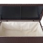 Proregal Poly-Rattan Kissenbox HxBxT 51x100x50cm Premium Braun 170L Gartentruhe Auflagenbox Truhe_4