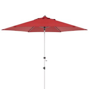 Doppler Marktschirm Expert, Ø 306 cm, Bordeaux, mit Kurbel. Sonnenschirm für Garten und Balkon.