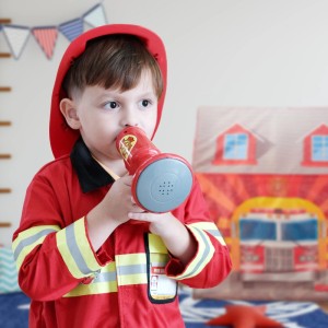 Relaxdays Feuerwehr Kinderzelt Polyester Leicht 103 cm x 71 cm x 94 cm 0,7 kg
