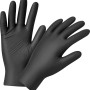 Schwarze Einmalhandschuhe, latexfrei, Größe L, 50 Stück. Ideal für Allergiker.