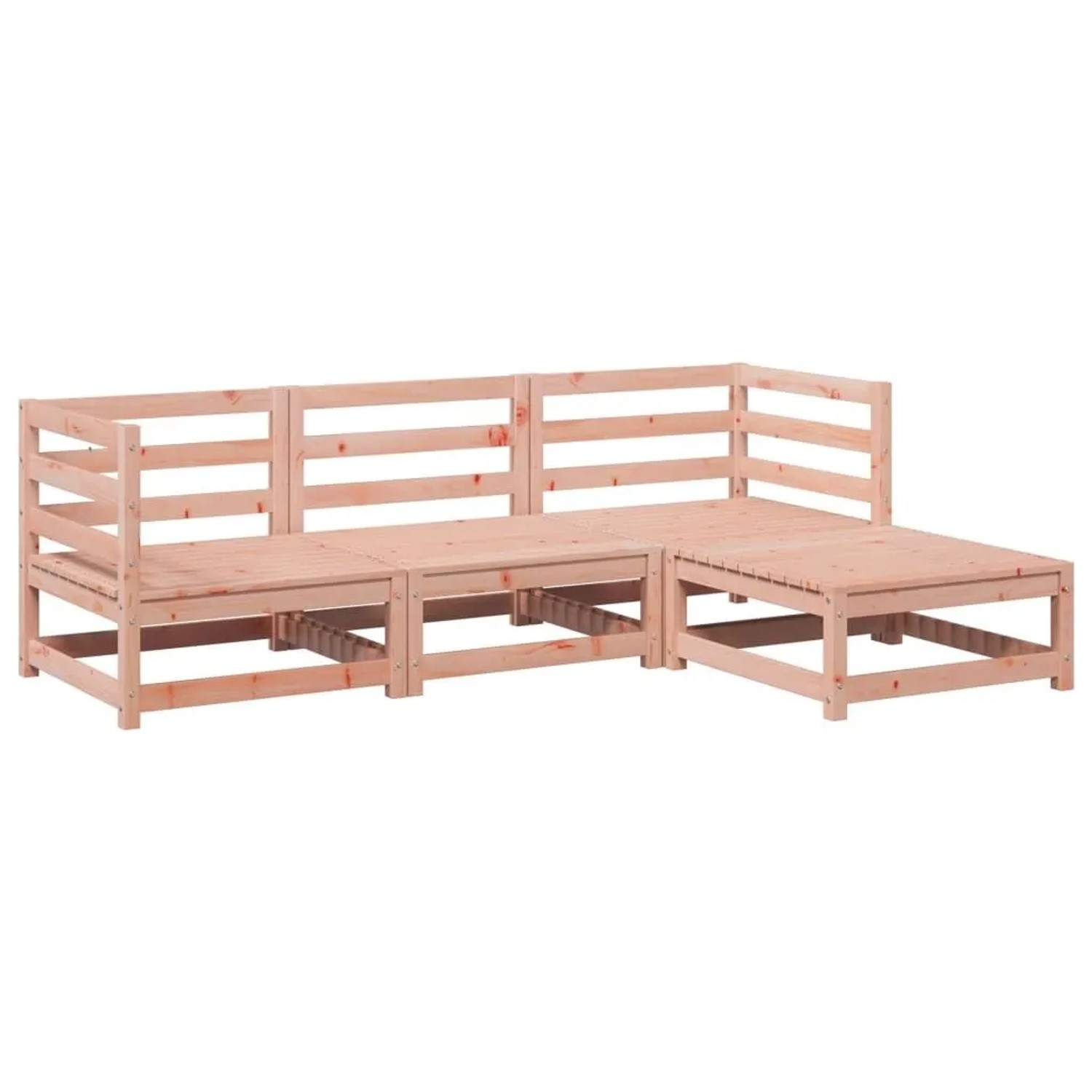 vidaXL 4 Tlg Garten-Sofagarnitur Massivholz Douglasie 3299379