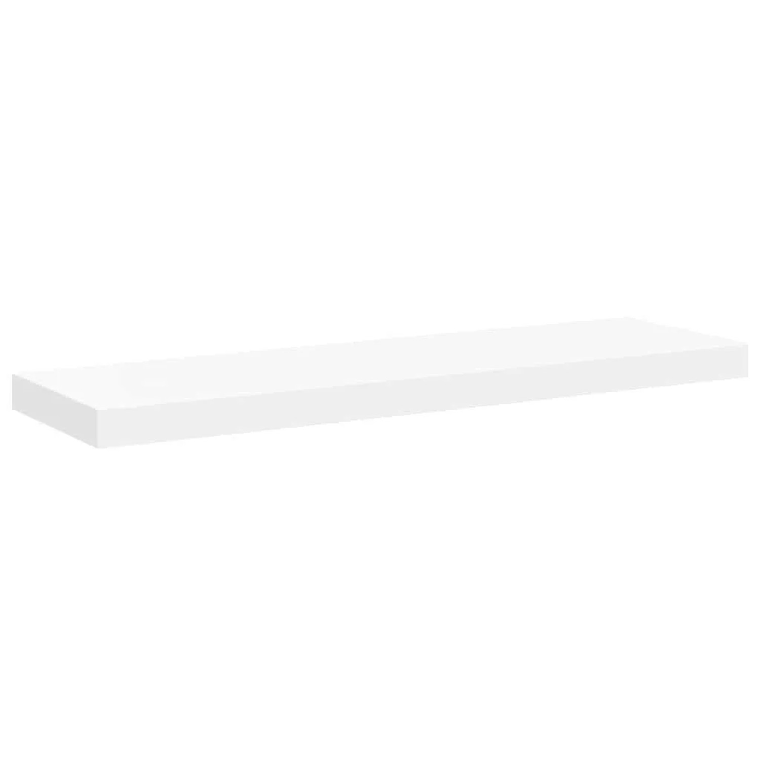 vidaXL Schweberegal Weiß 80x23,5x3,8 cm MDF 323814