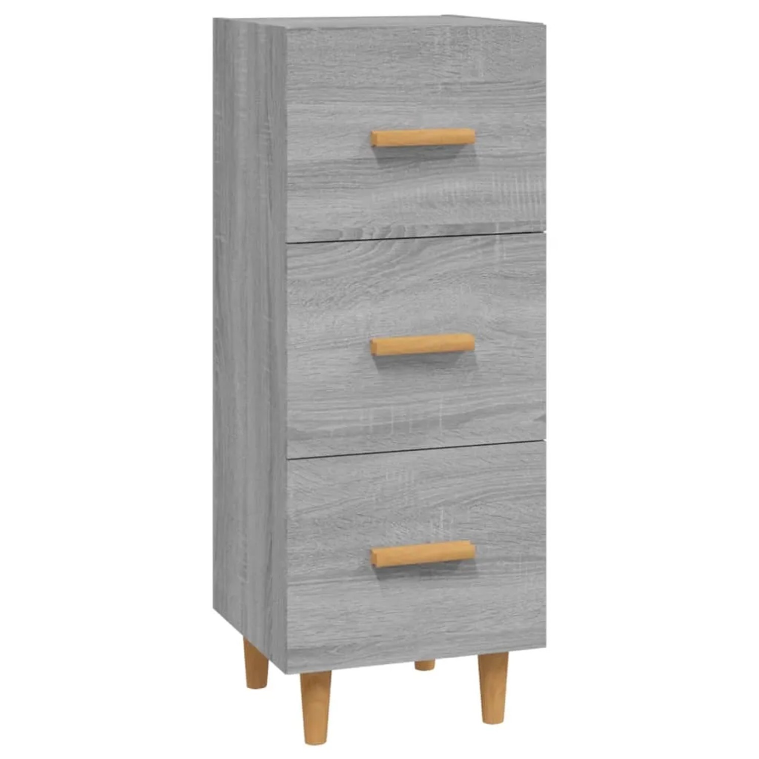 vidaXL Sideboard Grau Sonoma 34,5x34x90 cm Holzwerkstoff 817409