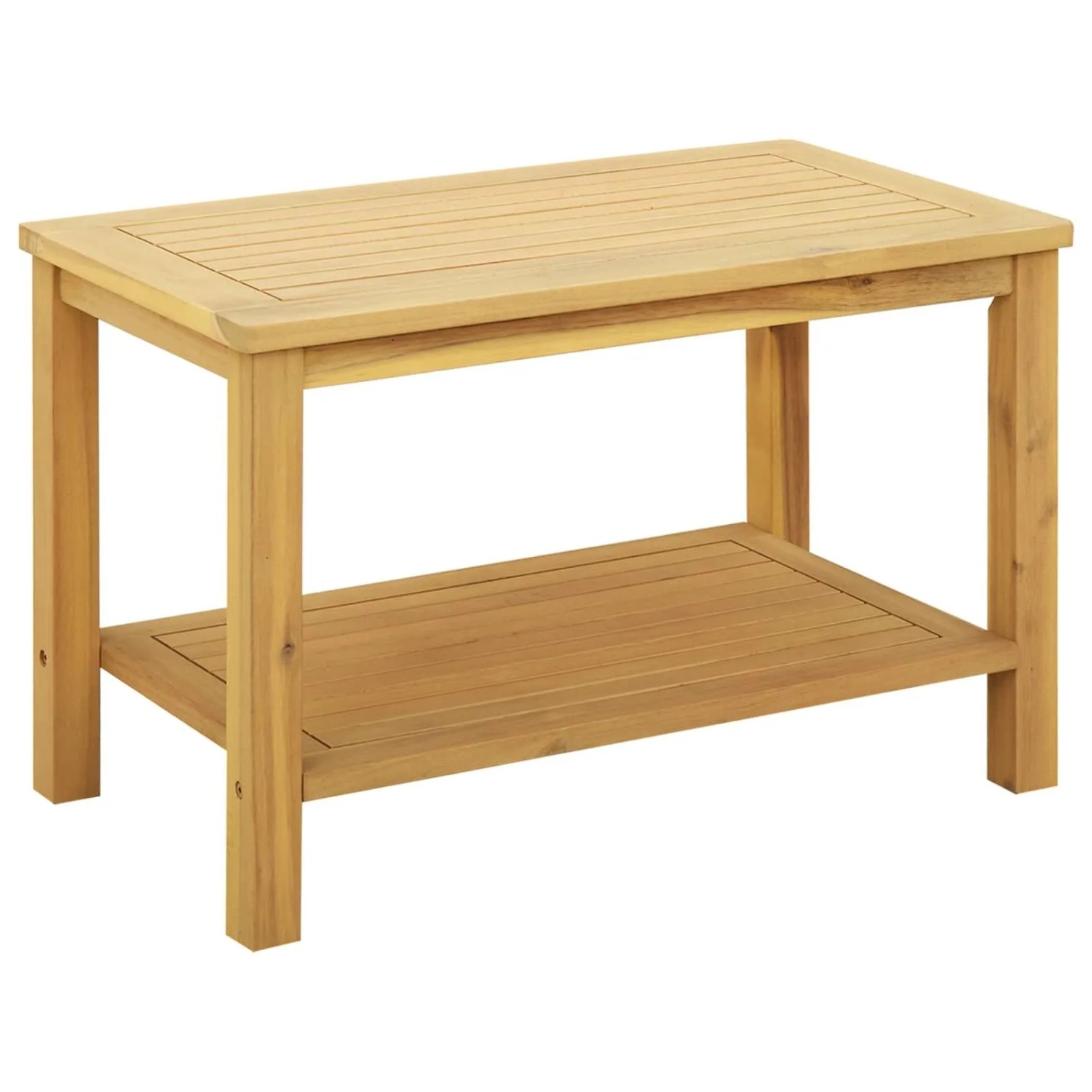vidaXL Beistelltisch Öl-Natur 70 x 40 x 45 cm Massivholz Akazie 42026802