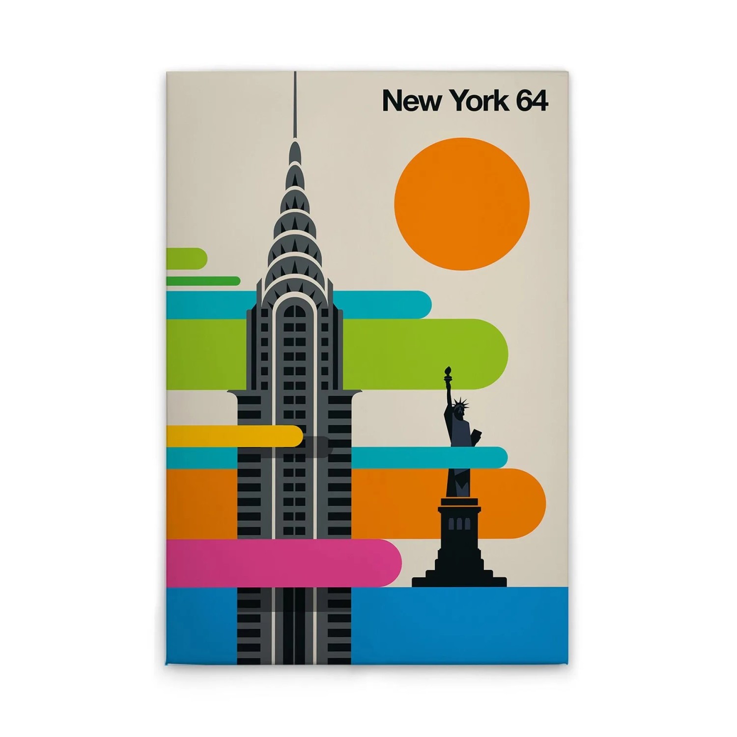 Tadessi Leinwandbild - M1-No.50840 - Retro New York - 40 x 60 cm - Querformat