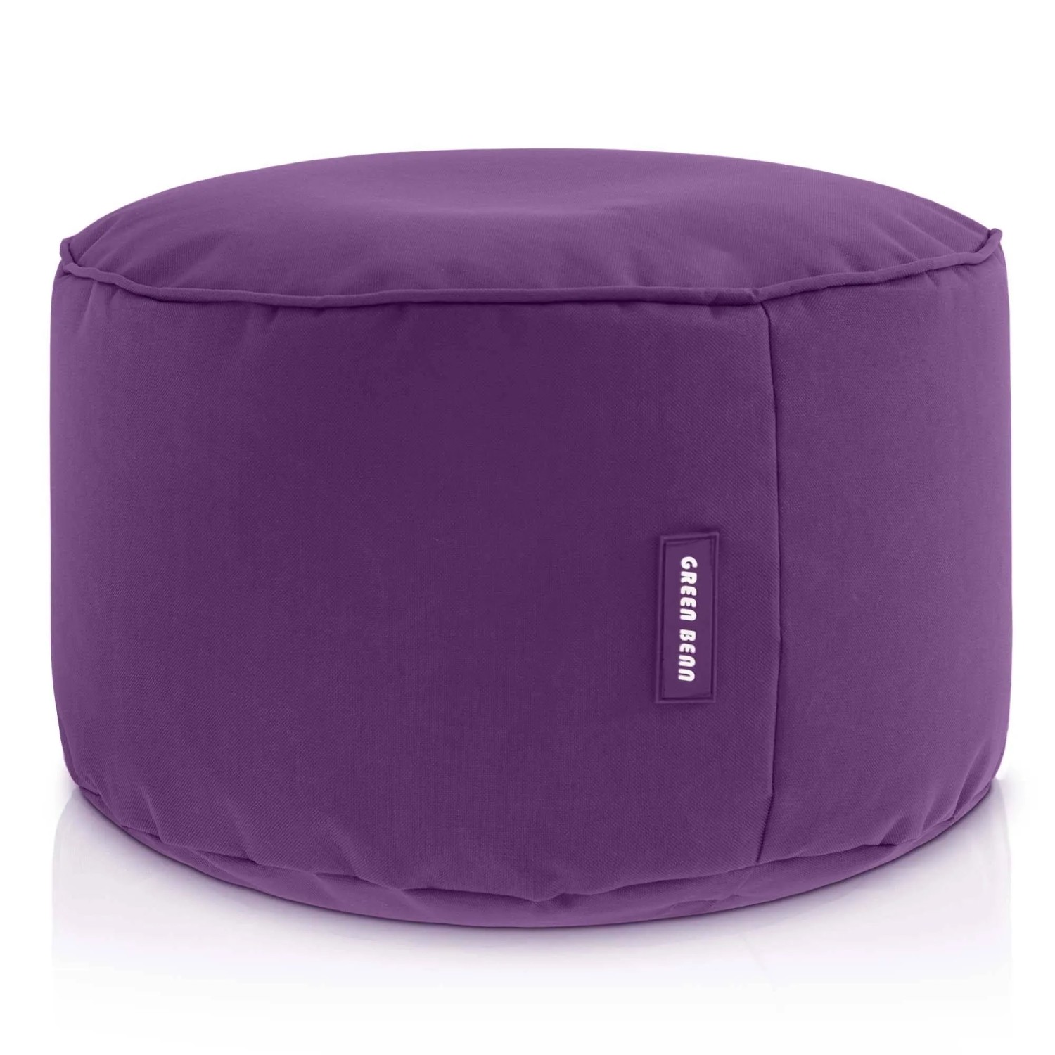 Green Bean Sitzpouf Stay 45 x 25 cm PVC Wetterfest Waschbarer Bezug mit EPS-Perlen-Füllung Lila