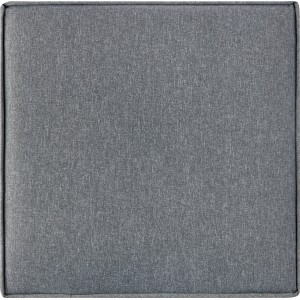 Ersatz-Sitzkissen für Vermont Lounge-Hocker in Fossil-Grau. Quadratisches Polster aus Polyester.