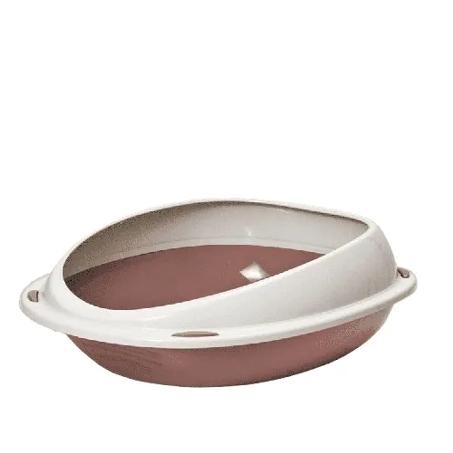 Rohrschneider Katzentoilette Shuttle in Verschiedenen Farben mit Spielkugel 2er Set Rosa