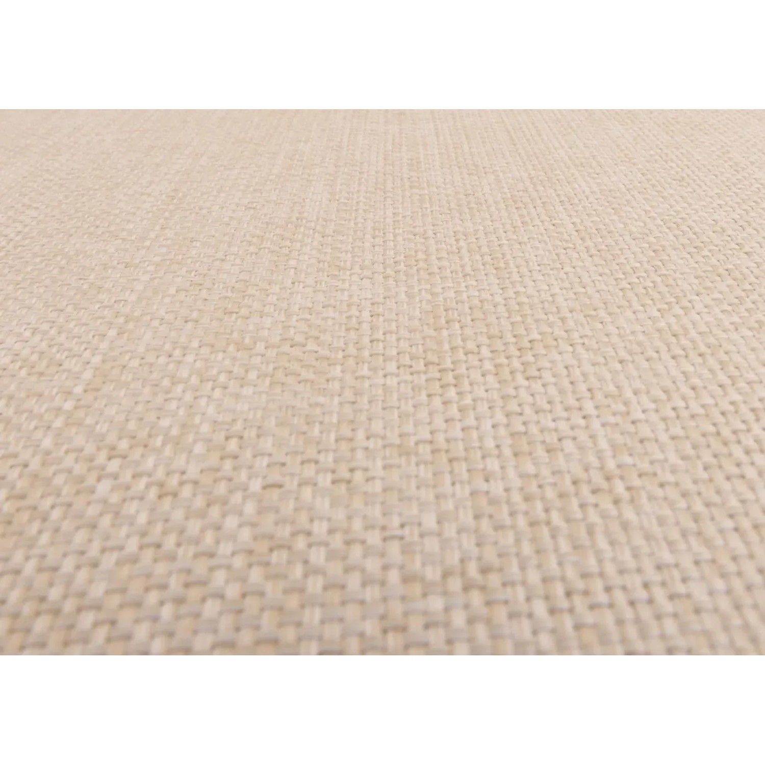 Detailaufnahme: Creme-beiges Kissen für MCW Gartenbank N47. Textilstruktur sichtbar.