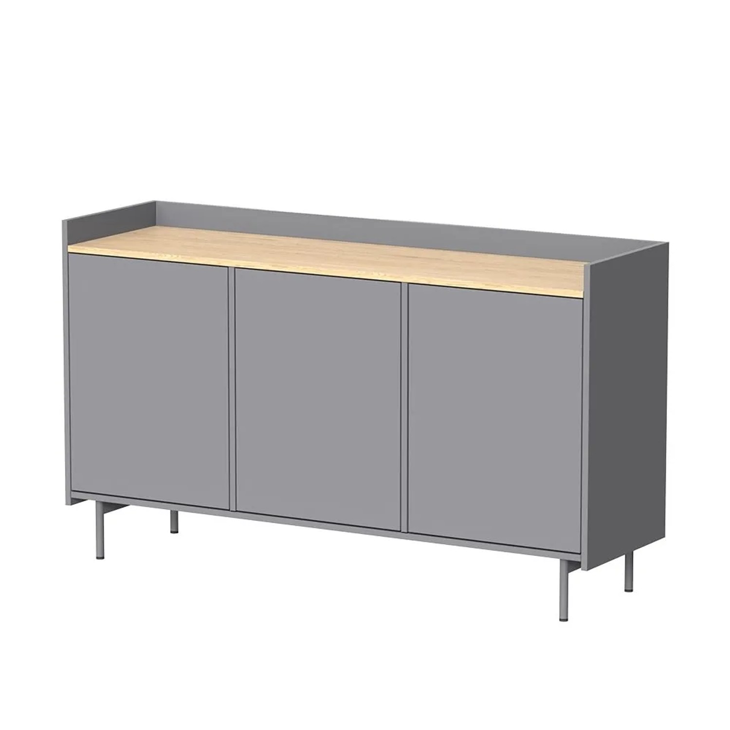 Vicco Kommode Velina Grau Eiche 140 x 82 mit 6 Fächern Art Nr 56418