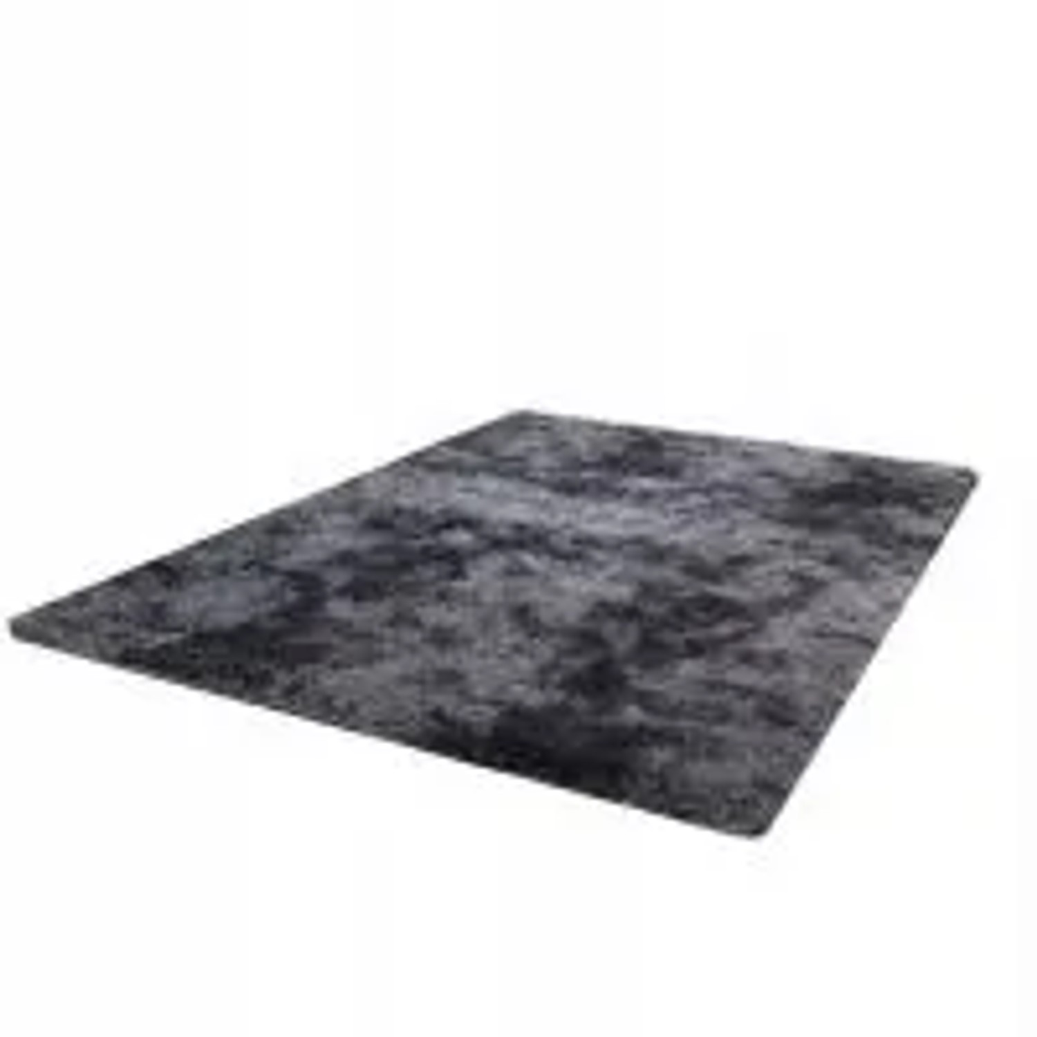 Rebiko Plüschteppich Dunkelgrau Weich Shaggy Flauschig Dick 160x220cm Pelzig