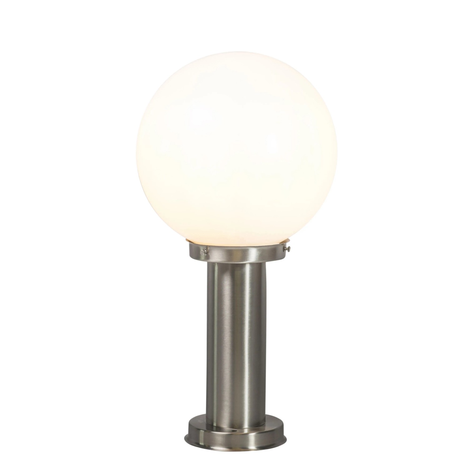 QAZQA Moderne Außenlaterne Stahl Edelstahl 50 cm Sfera