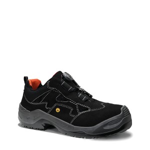 Elten Scott Boa ESD S1P Sicherheitssandale Gr. 43, schwarz mit Boa-Verschluss.