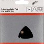 Bosch Schleiftellerschoner Pad, 93x93mm, 2 Stück, Zubehör für Exzenterschleifer.